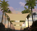 Amgo 14' x 14' x 19.8' Beige Right Triangle Sun Shade Sail UPF50+ Canopy Awning by Amgo