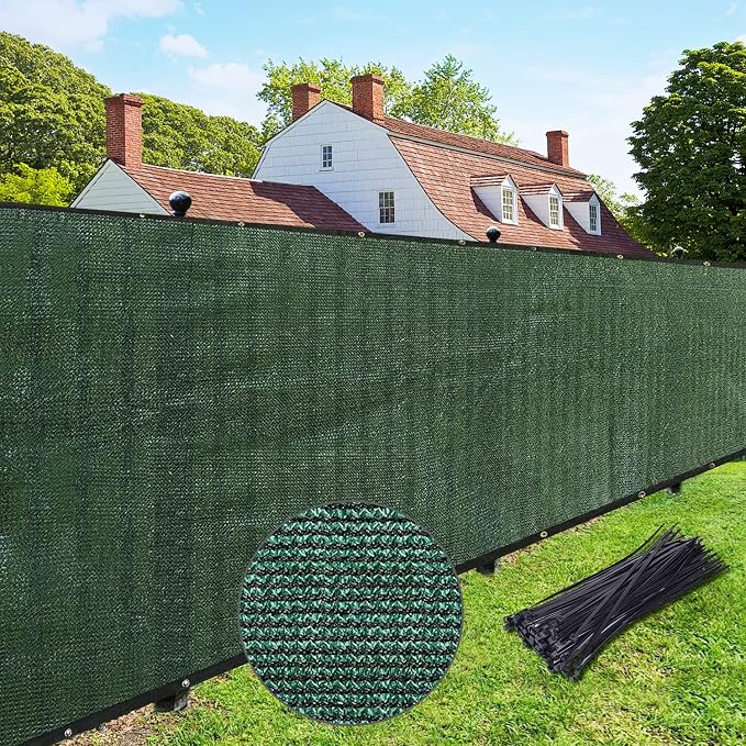 UPGRADE Privacy Fence Screen 3'x41' Dark Green Outdoor 90% Visibility Blockage by UPGRADE