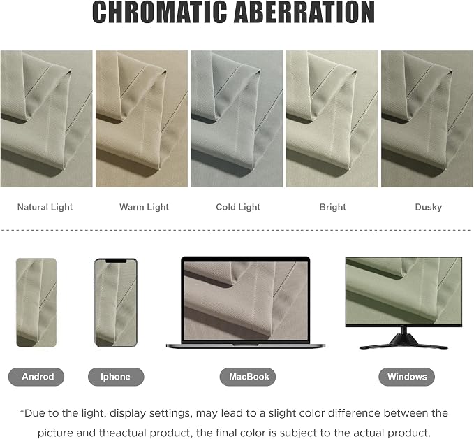 BONZER Outdoor Curtains for Patio Water Resistant Heavy Privacy Light Filtering - Image 5