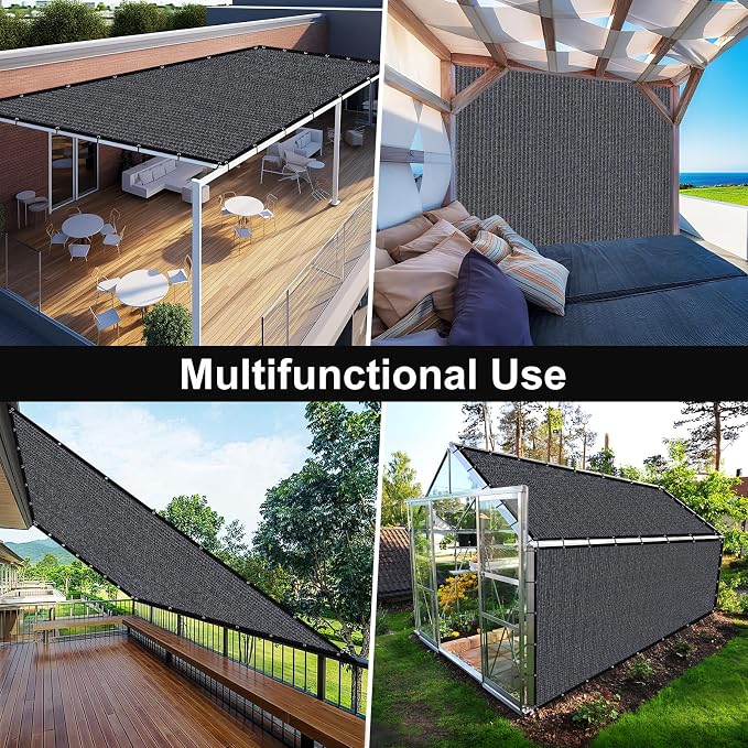 Artpuch 90% Sun Shade Cloth, 3 x 8 FT Pergola Shade Cover Canopy - Image 8