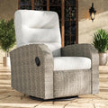 LayinSun Oversized Wicker Outdoor Swivel Glider Recliner by LayinSun