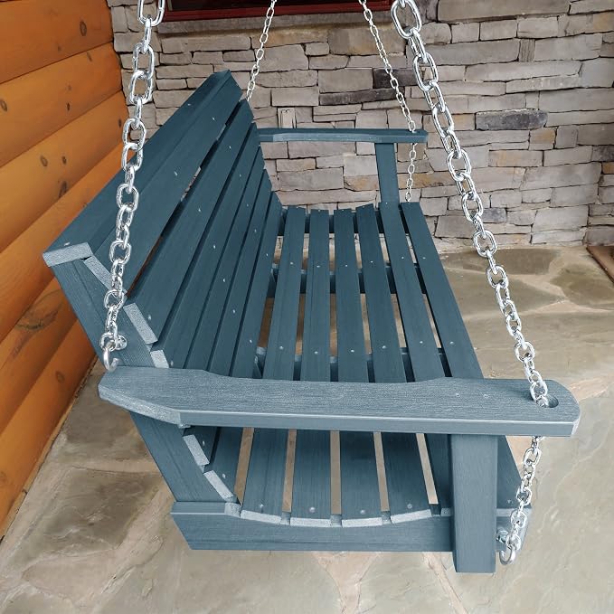 Highwood Weatherly Porch Swing 5 Feet, Nantucket Blue - Image 3