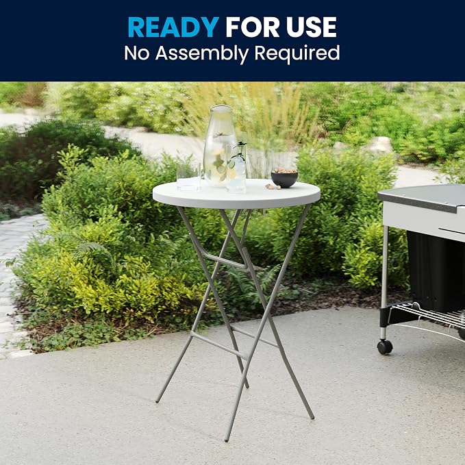Flash Furniture 32" Round Folding Bar Height Tables - Image 9
