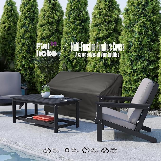 2-Seater Outdoor Couch Cover, 100% Waterproof Heavy Duty Patio Sofa Covers - Image 8
