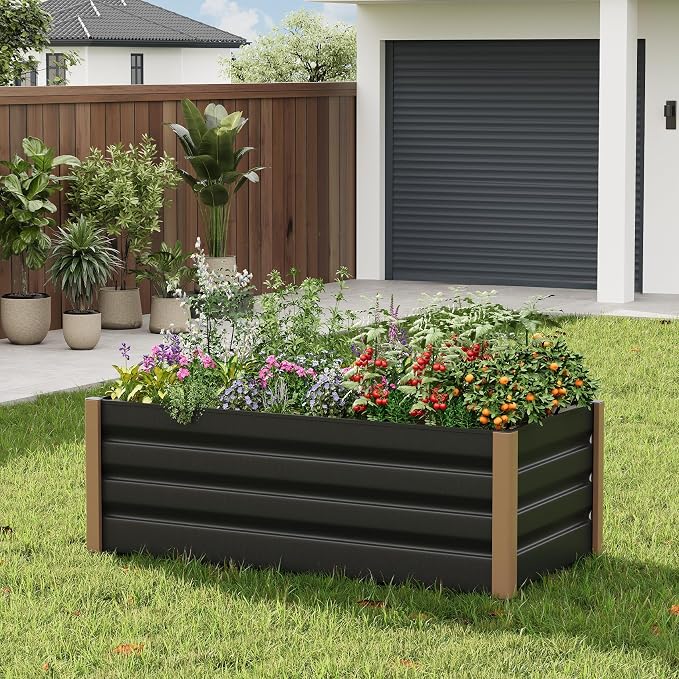 Garvee Commercial Aluminum Raised Garden Bed 8' x 3.5' x 16", Extra Large - Image 5