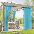 RYB HOME Outdoor Sheer Curtains Waterproof by RYBHOME