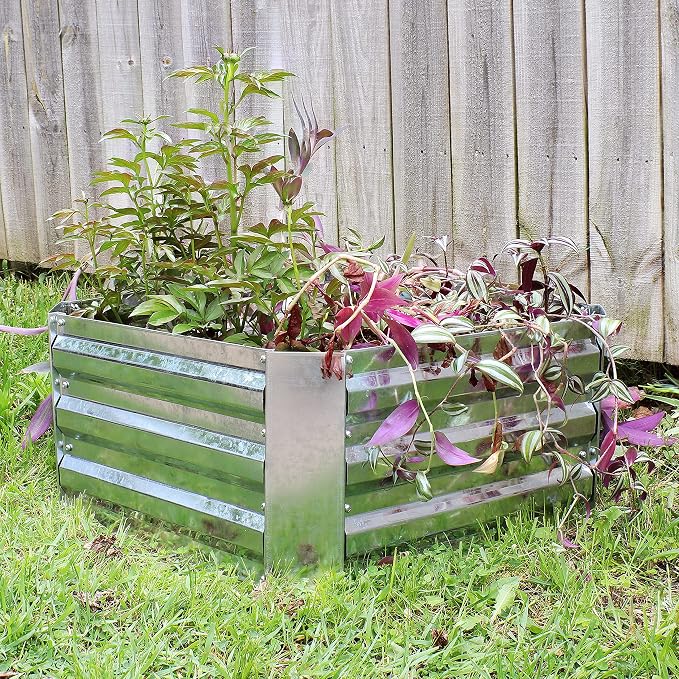Sunnydaze 11.75" H Raised Metal Garden Bed - Image 7