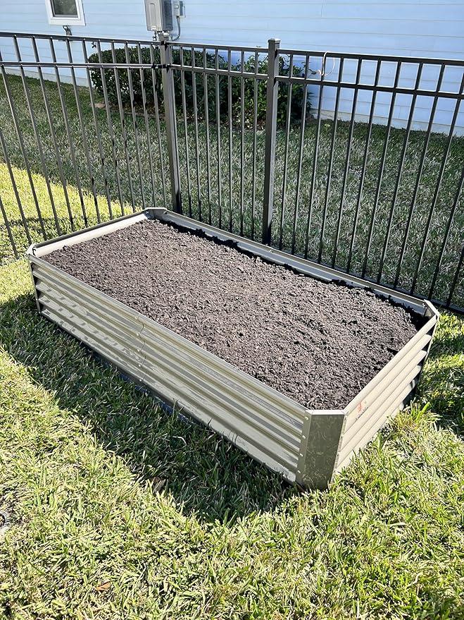 A ANLEOLIFE 6X3X1.5 ft Galvanized Raised Garden Beds Outdoor, Rectangular Metal - Image 4