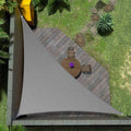 Amgo Custom Size 19' x 19' x 26.9' Grey Right Triangle Sun Shade Sail Order to by Amgo