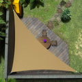 Amgo Custom Size 6' x 10' x 11.7' Sand Beige Right Triangle Sun Shade Sail by Amgo