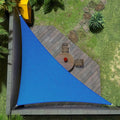 Amgo Custom Size 14' x 22' x 26.1' Blue Right Triangle Sun Shade Sail UPF50+ by Amgo