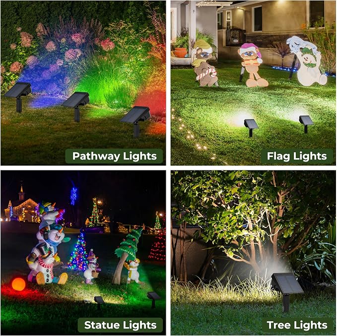 Kingsyard Solar Color Changing Lights 8 Colors, USB & Solar Powered Solar - Image 5